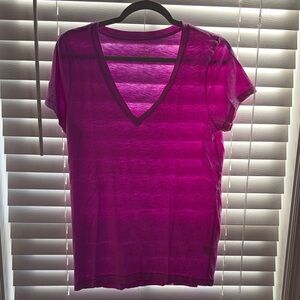 Women's V-Neck Purple Top